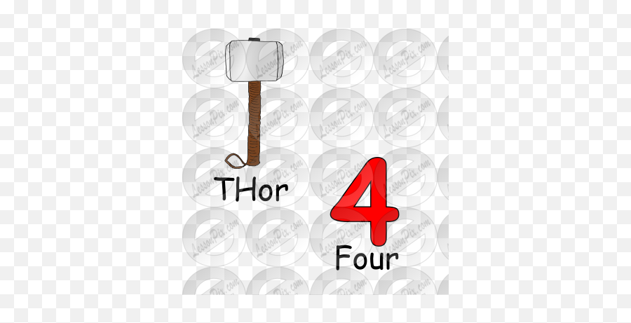 Thorfour Picture For Classroom Therapy Use - Great Thor Emoji,Sledgehammer Clipart