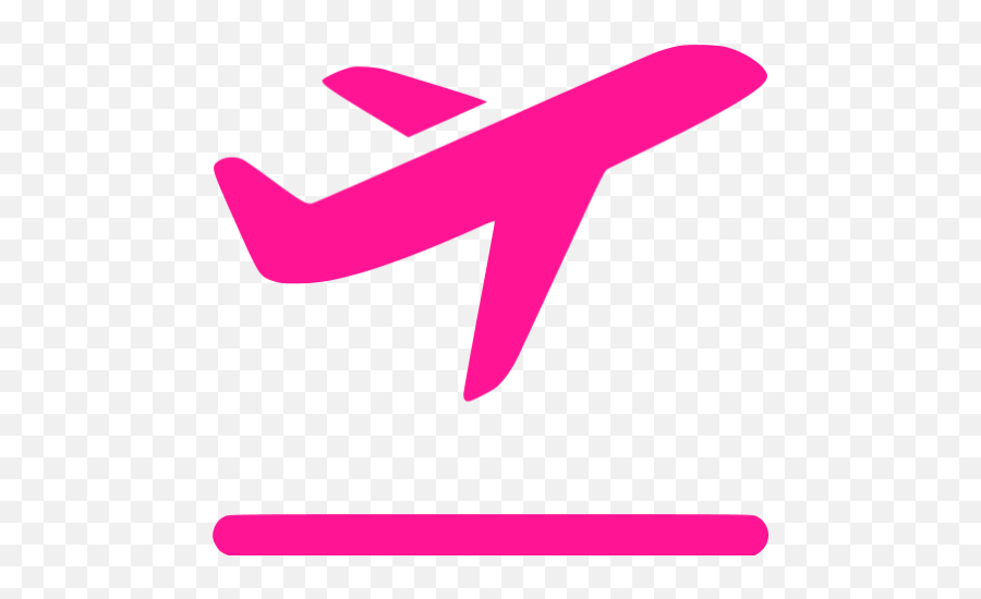 Deep Pink Airplane Takeoff Icon - Free Deep Pink Airplane Icons Plane Icon Pink Emoji,Airplane Logo