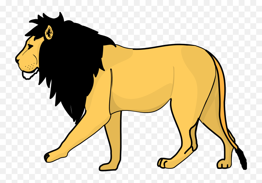 Lion Clipart One Isolated Stock Photo - Lion Clipart Emoji,Lion Clipart