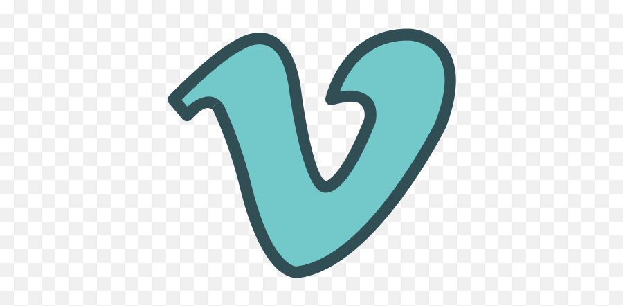 Vimeo Video Social Media Letter V Free Icon Of Brands - V Social Media Emoji,V Logo