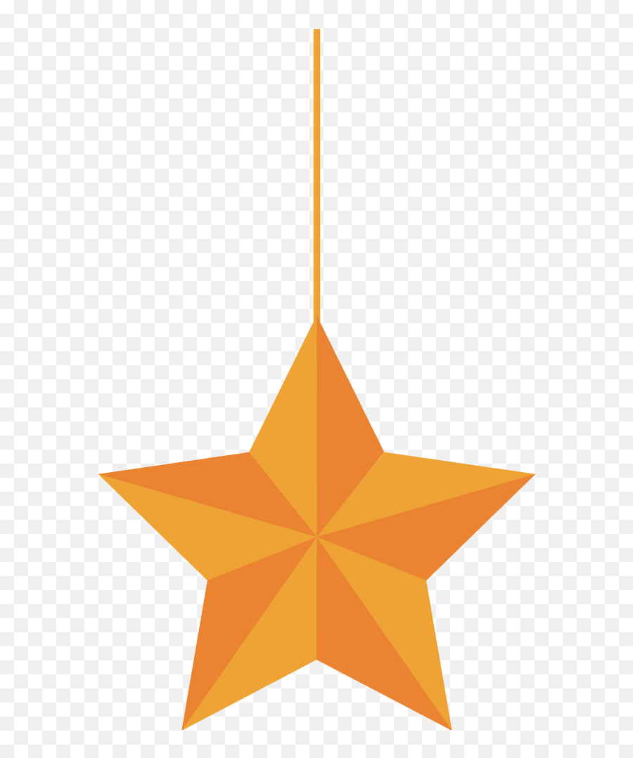 Hanging Star Clipart Transparent 1 - Vertical Emoji,Star Clipart