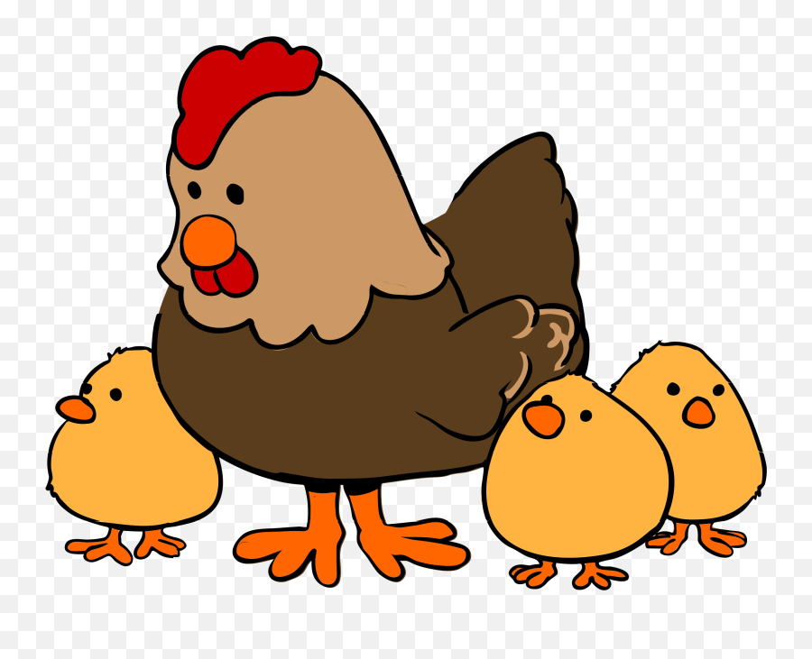 Chicken Family Clipart Free Image - Transparent Background Farm Animals Clip Art Emoji,Family Clipart