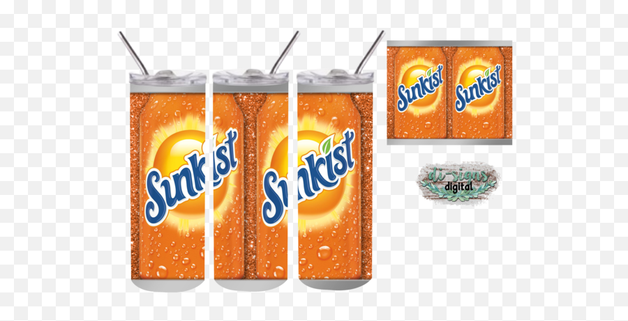 Sunkist Can Digital Image For Skinny - Patron Sublimation Tumbler Template Emoji,Sunkist Logo