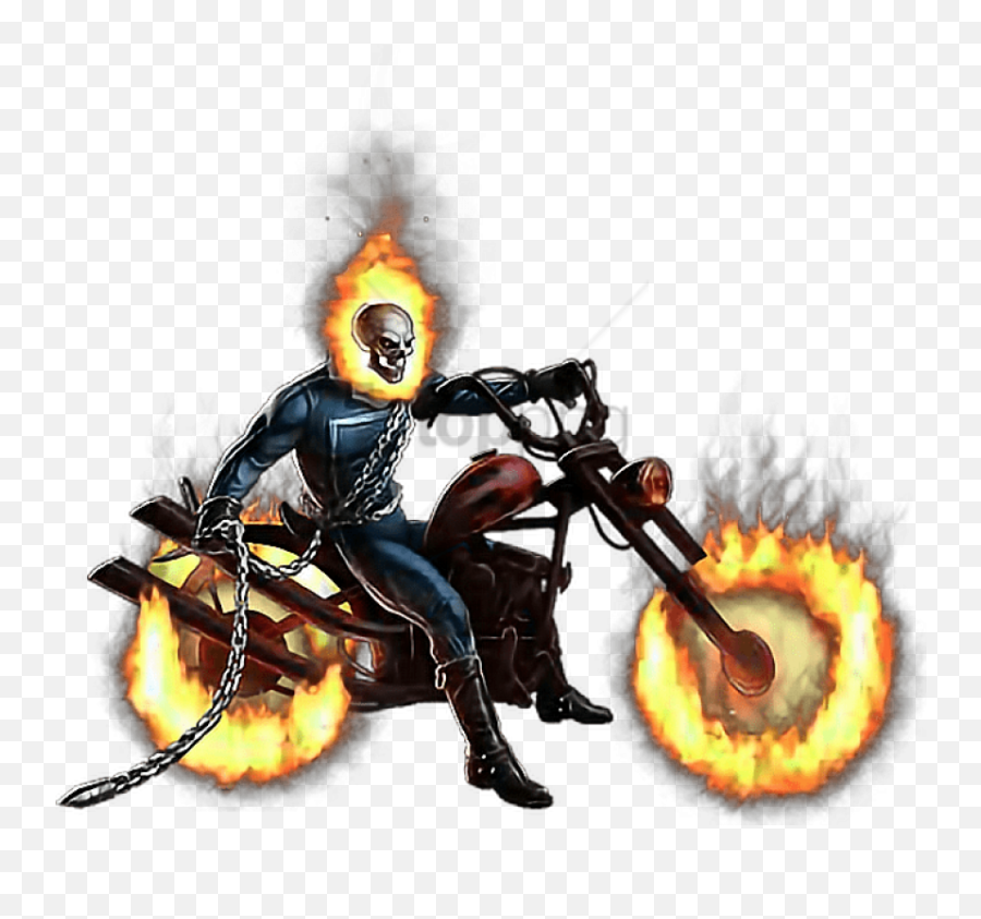 Download Freetoedit Motorcycle - Ghost Rider Robbies Reyes Emoji,Ghost Rider Png