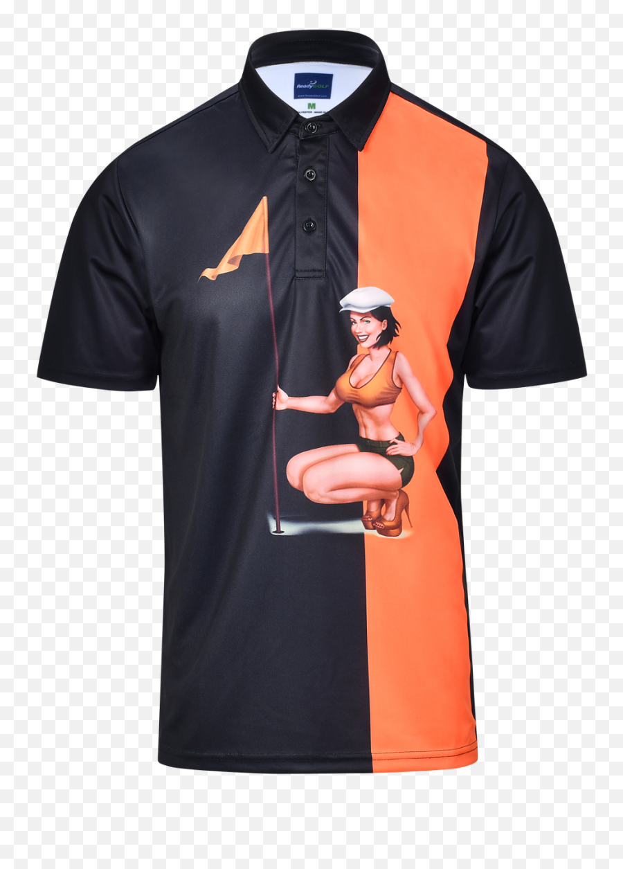 Readygolf Mens Pin - Short Sleeve Emoji,Polo Shirts With Big Logo