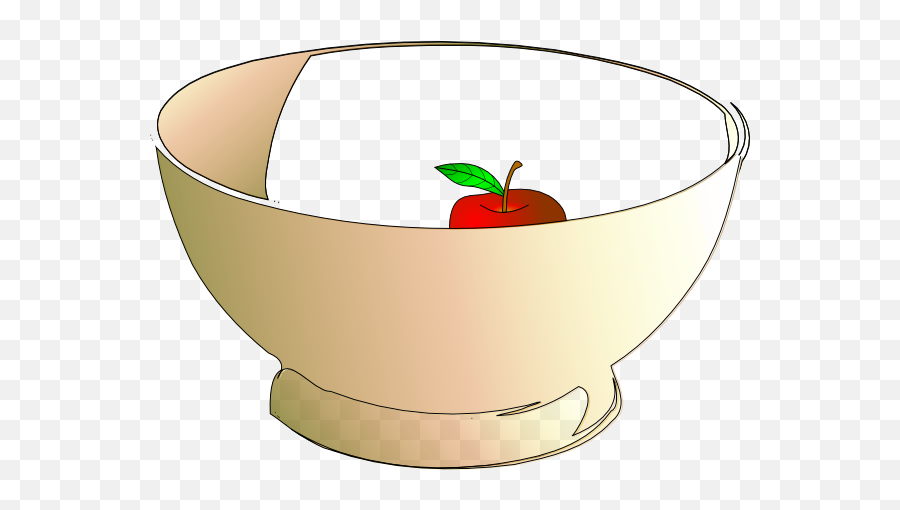 Bowl 1 Apple Clip Art At Clker - One Apple In Bowl Emoji,Clipart For Macintosh