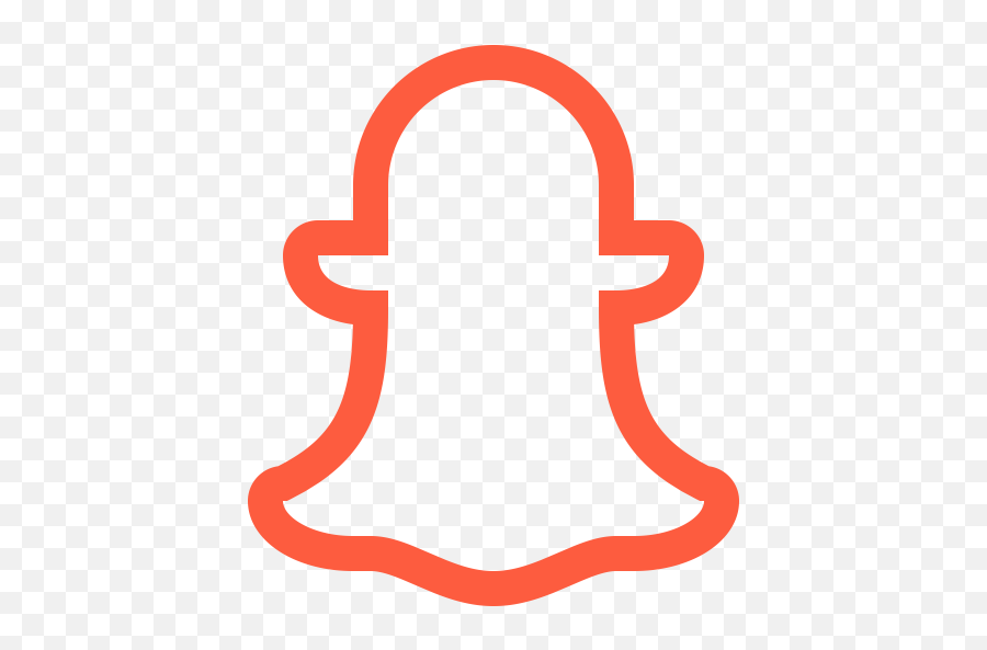 Application Logo Media Messaging - Vertical Emoji,Red Snapchat Logo