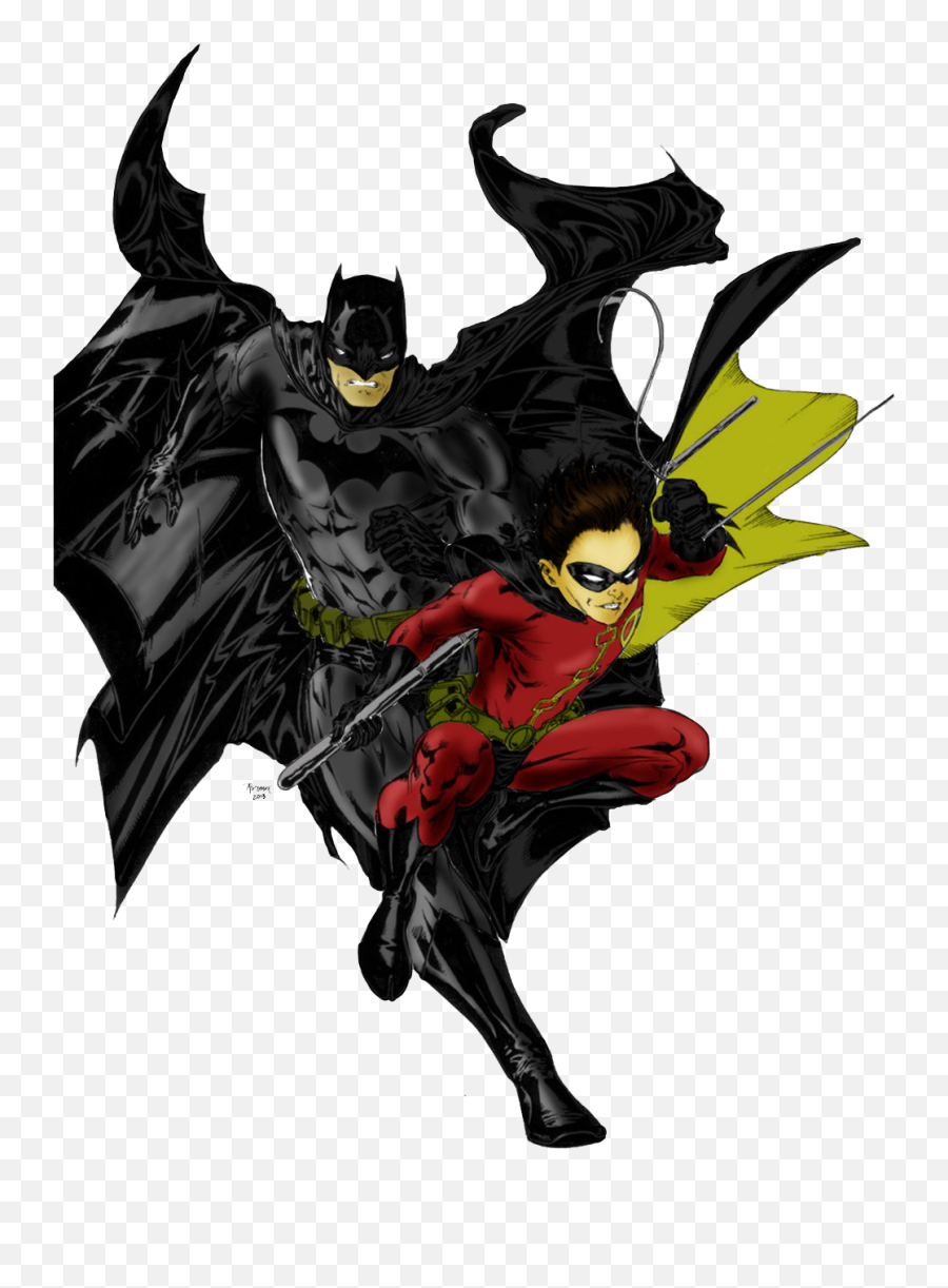 Batman And Robin Png File - Clip Art Robin And Batman Emoji,Robin Png