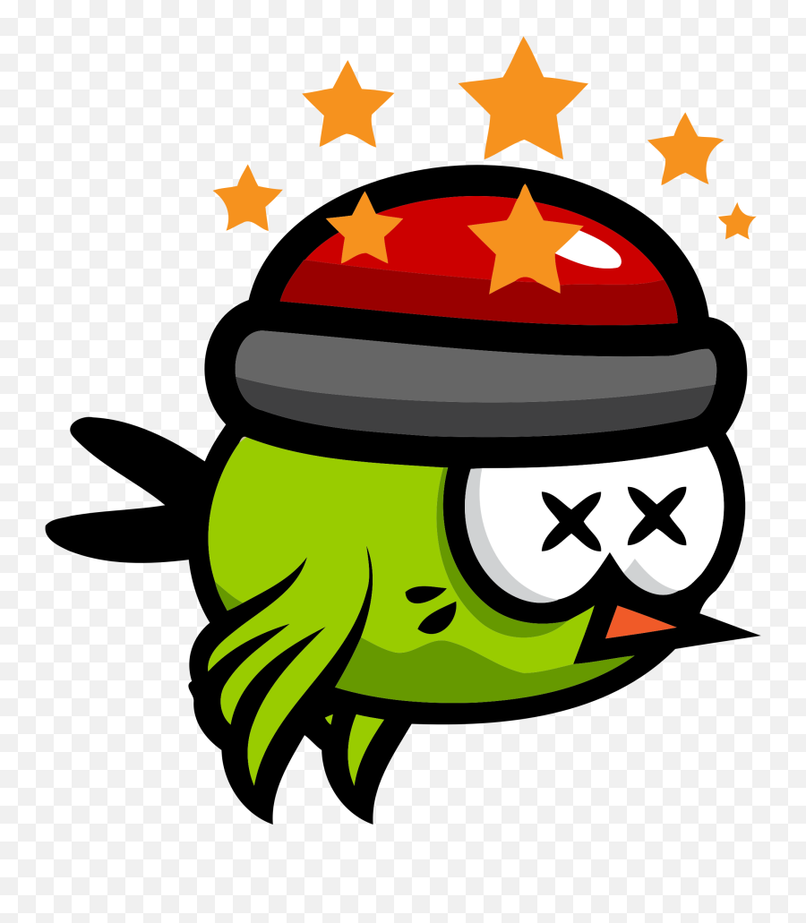 Flying Bird 8 - Cartoon Drunk Bird Png Emoji,Juventus Logo