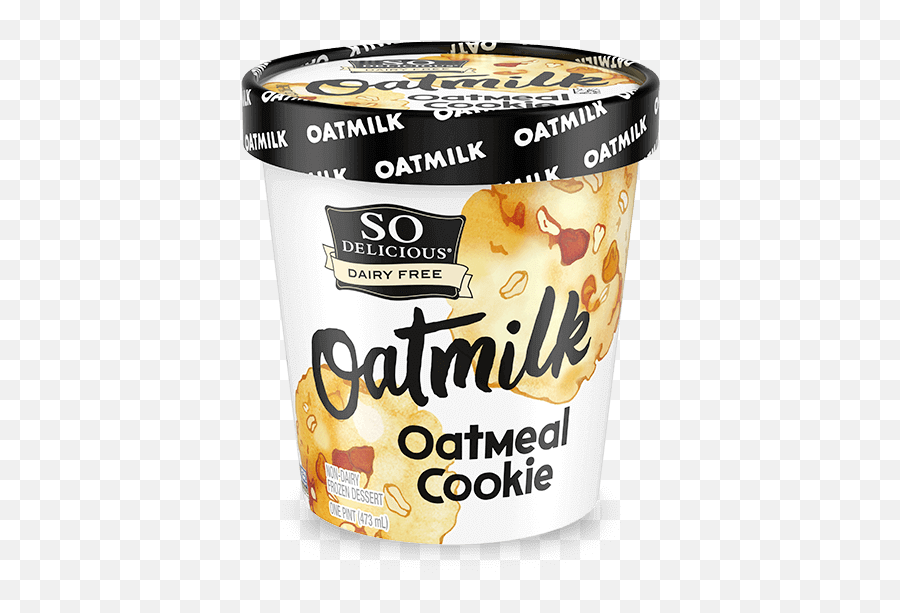Oatmeal Cookie Oatmilk Frozen Dessert So Delicious Dairy Free - Oat Milk Ice Cream So Delicious Emoji,Oatmeal Png