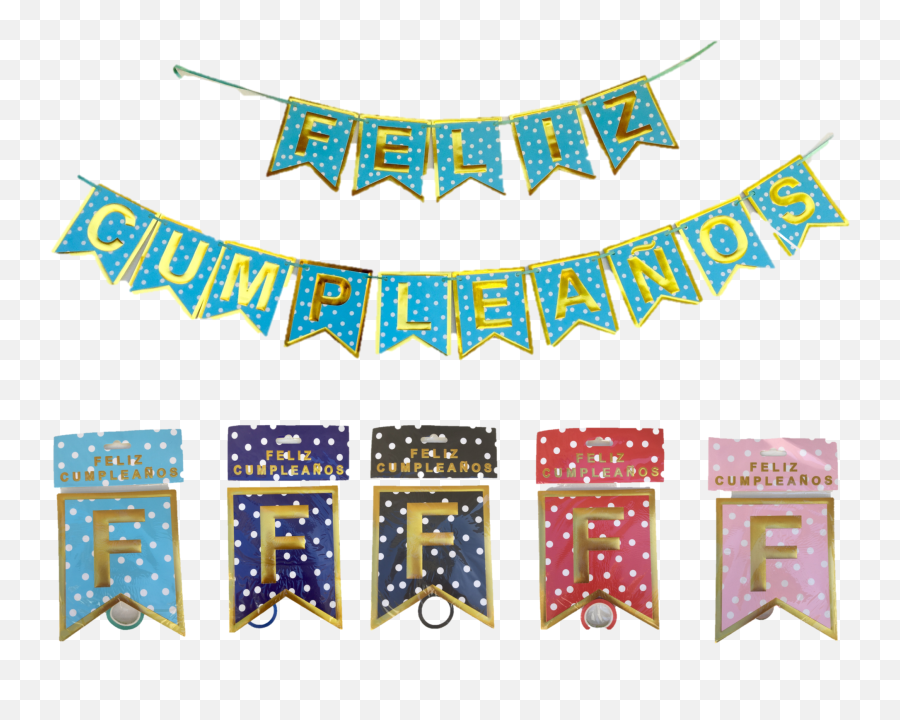 Banderines De Lunares Feliz Cumpleaños U2013 Balloonazo Emoji,Feliz Cumpleaños Png