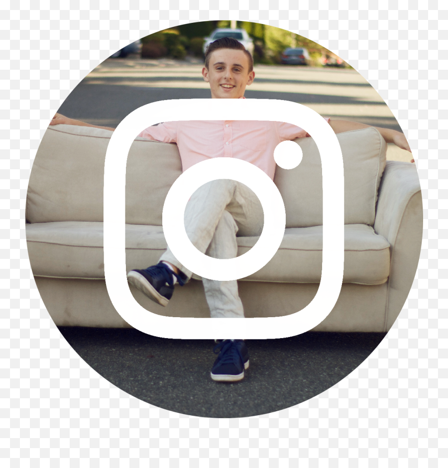 Download Instagram Icon White On Black Circle - Icon Png Emoji,Instagram Icon Png White