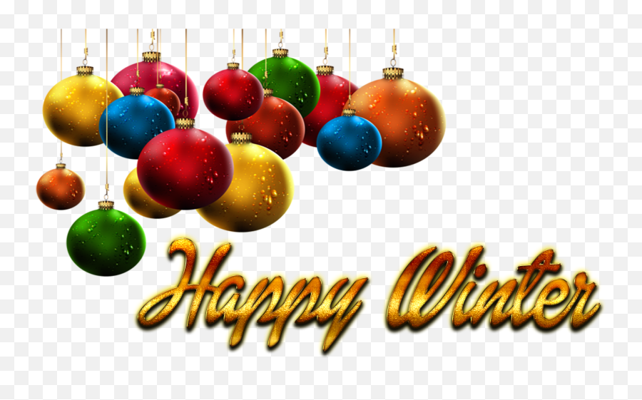 Download Hd Happy Winter Transparent Background - Christmas Emoji,Christmas Ornament Transparent