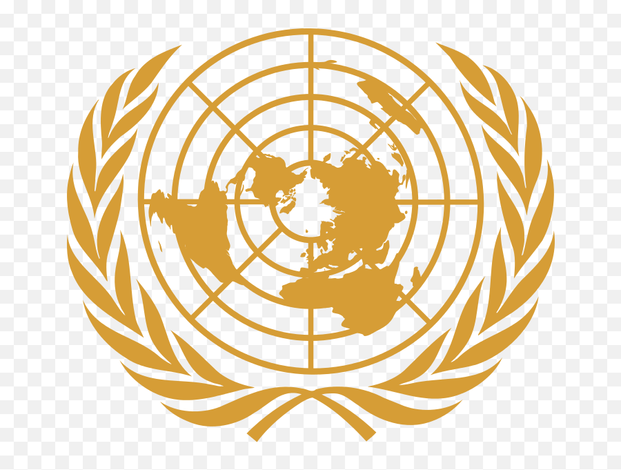 United Nations Logo Png Un Logo Png - Gold United Nations Logo Emoji,Un Logo