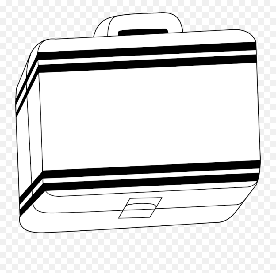Free Lunch Box Clipart Black And White - Lunch Box Clipart Black And White Emoji,Lunch Box Clipart