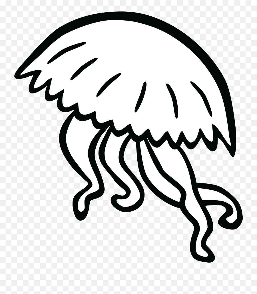 Library Of Png Transparent Library Jelly Fish Png Files - Clip Art Black And White Picture For Jellyfish Emoji,Jellyfish Transparent Background