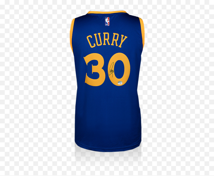Stephen Curry Back Signed Golden State Warriors Home Jersey - Curry Jersey Transparent Emoji,Steph Curry Logo