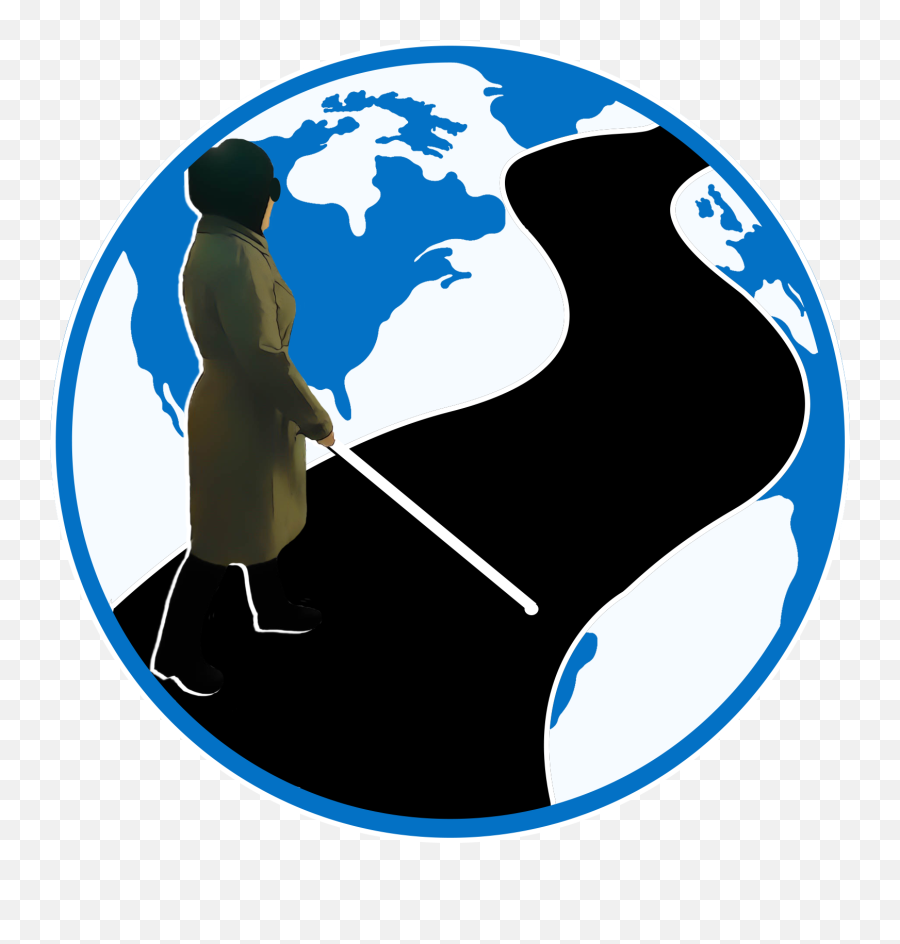 Dr - Black And White Globe Clipart Emoji,Canes Logo