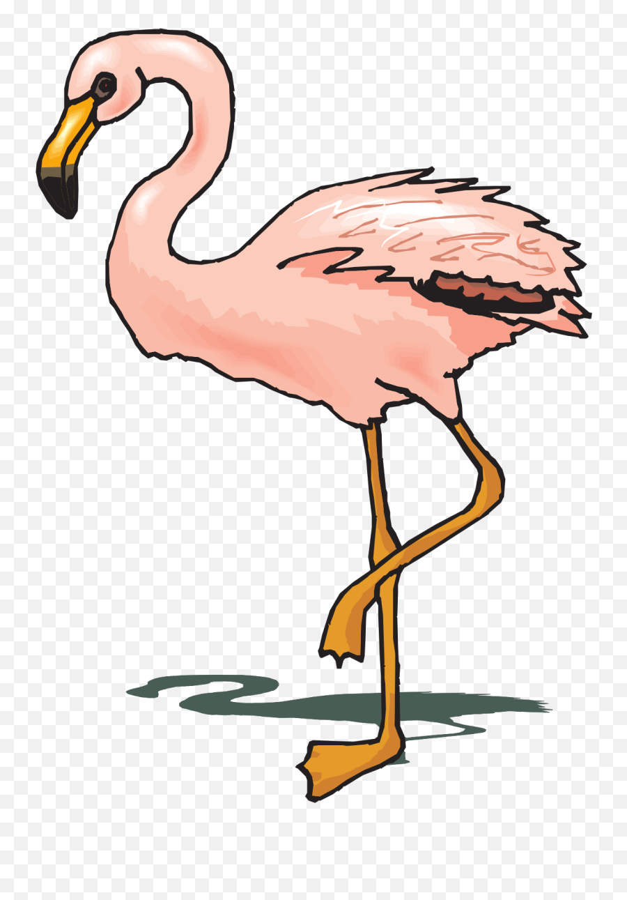 Standing Flamingo Svg Vector Standing - Gambar Burung Flamingo Kartun Emoji,Flamingo Clipart