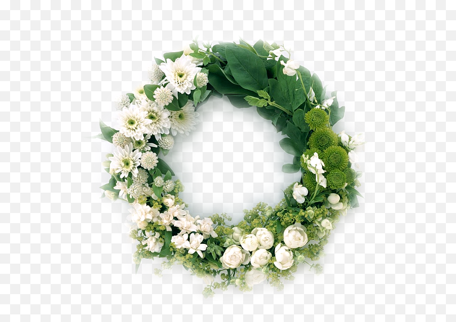Advent Wreath Funeral Flower Garland - Flower Garland For Transparent Funeral Flowers Png Emoji,Advent Wreath Clipart