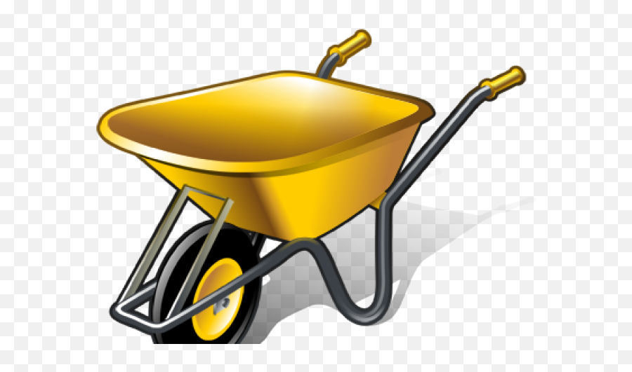 Download Yellow Clipart Wheelbarrow - Wheelbarrow Icon Wheelbarrow Clipart Emoji,Yellow Clipart