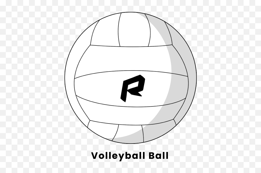 Volleyball Equipment List - Language Emoji,Volleyball Clipart Black And White
