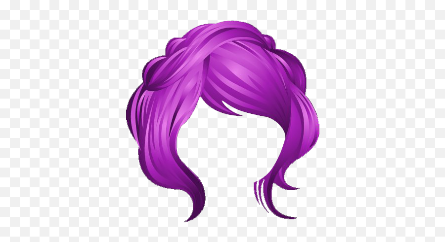 Pink Hair Clipart Transparent - Wig Clipart Transparent Background Emoji,Wig Transparent Background