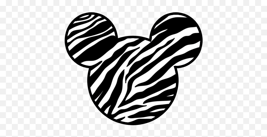 Minnie Mouse Zebra Png U0026 Free Minnie Mouse Zebrapng - Zebra Mickey Ears Svg Emoji,Zebra Clipart Black And White