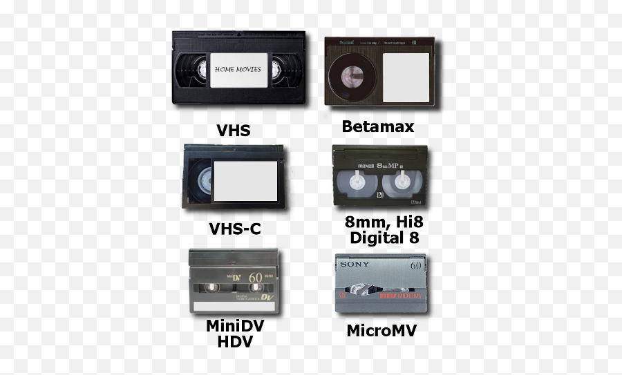 Consumer Video Tape Transfer To Dvd - 8mm Tape Emoji,Vhs Tape Png