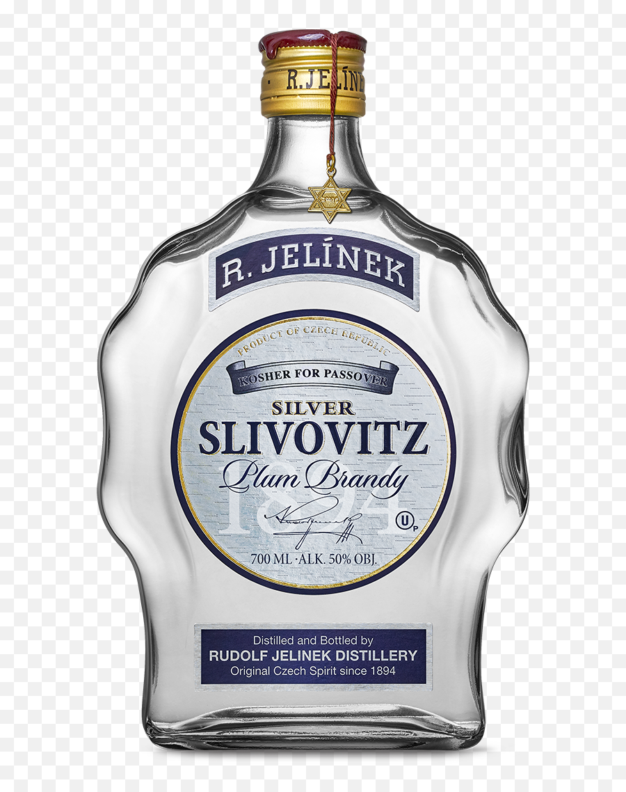 Silver Slivovitz Kosher For Passover U2013 Rudolf Jelínek - Jelinek Slivovitz Silver 700ml Emoji,Kosher Logo