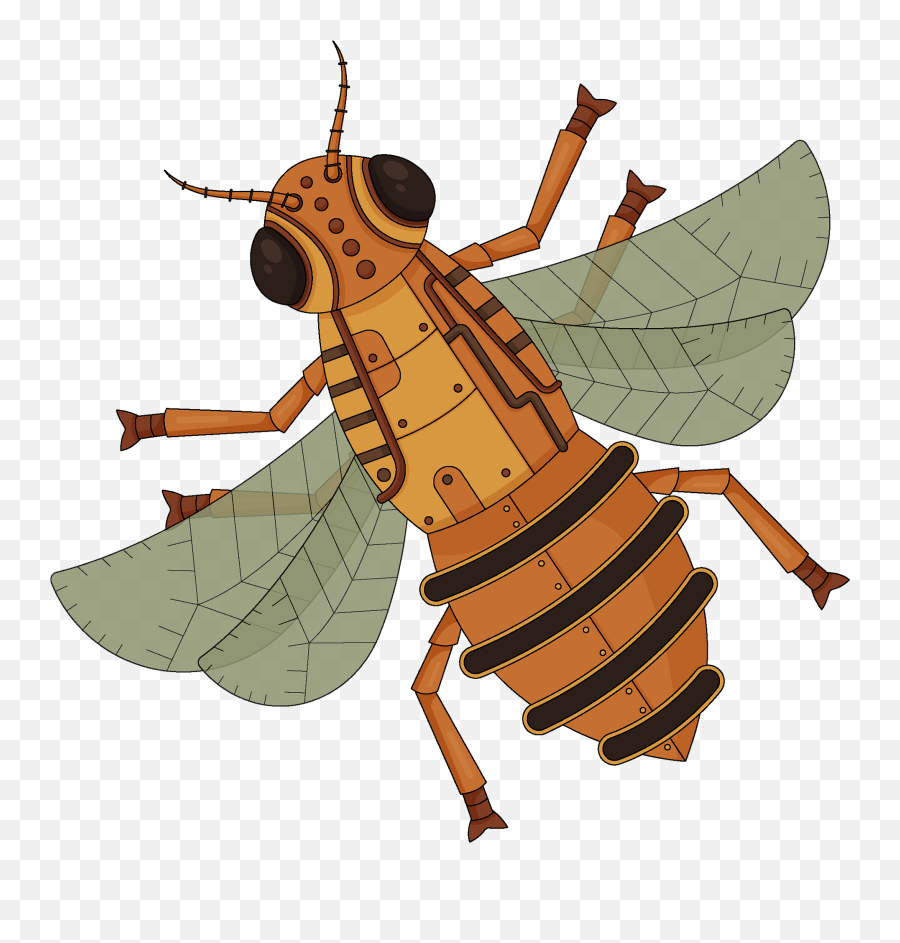 Steampunk Bee Clipart Free Download Transparent Png - Parasitism Emoji,Bee Clipart