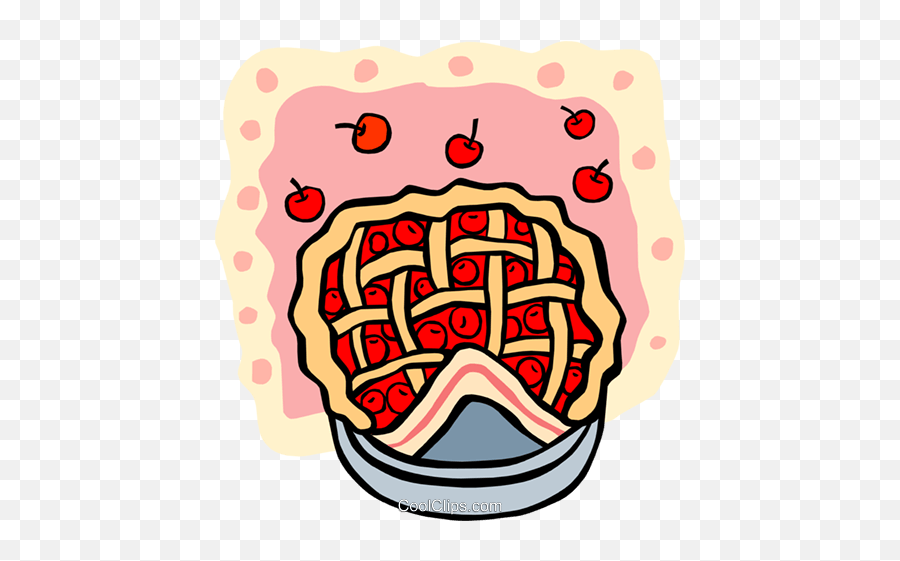 Cherry Pie Royalty Free Vector Clip Art Illustration Emoji,Cherry Pie Clipart
