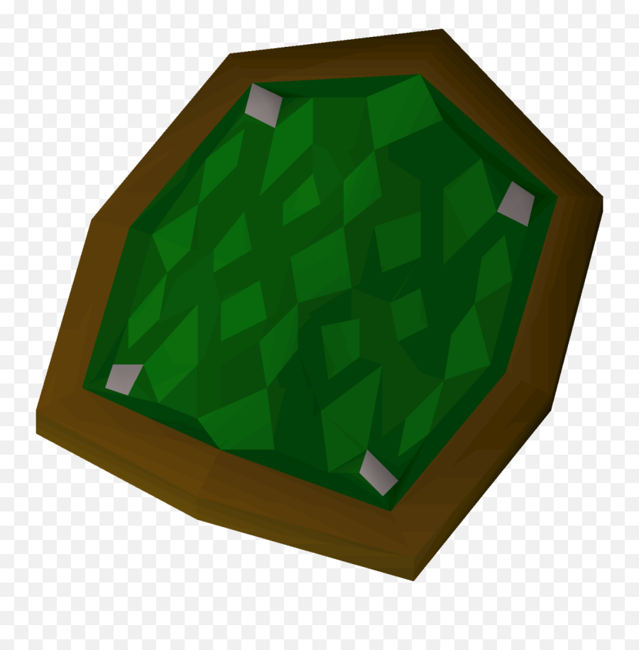 Green Du0027hide Shield - Osrs Wiki Emoji,Green Triangle Png
