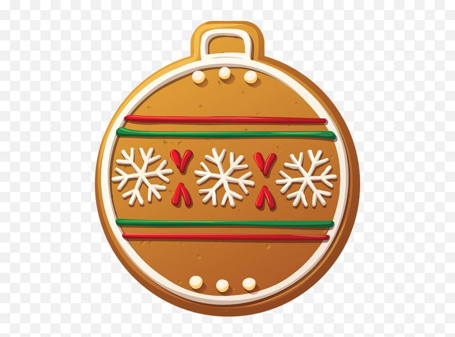 Gingerbread Christmas Ball Ornament Png Clip - Art Image Emoji,Christmas Ball Ornament Clipart