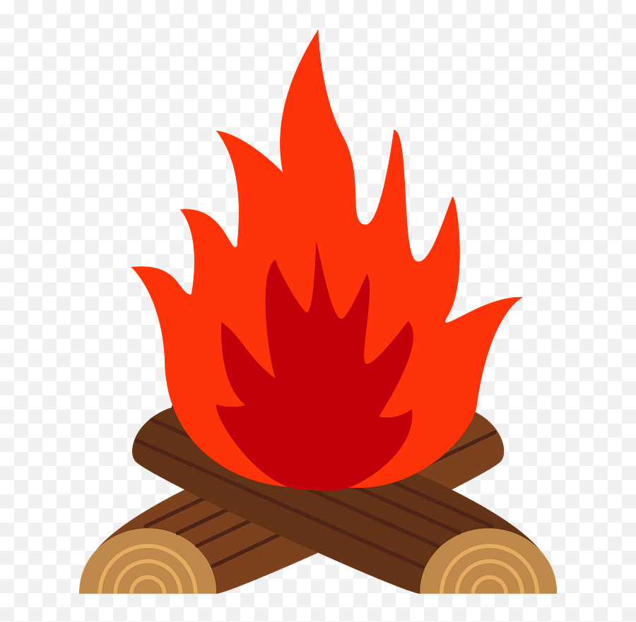 Bonfire Clipart - Caution Risk Of Fire Sign Emoji,Bonfire Clipart