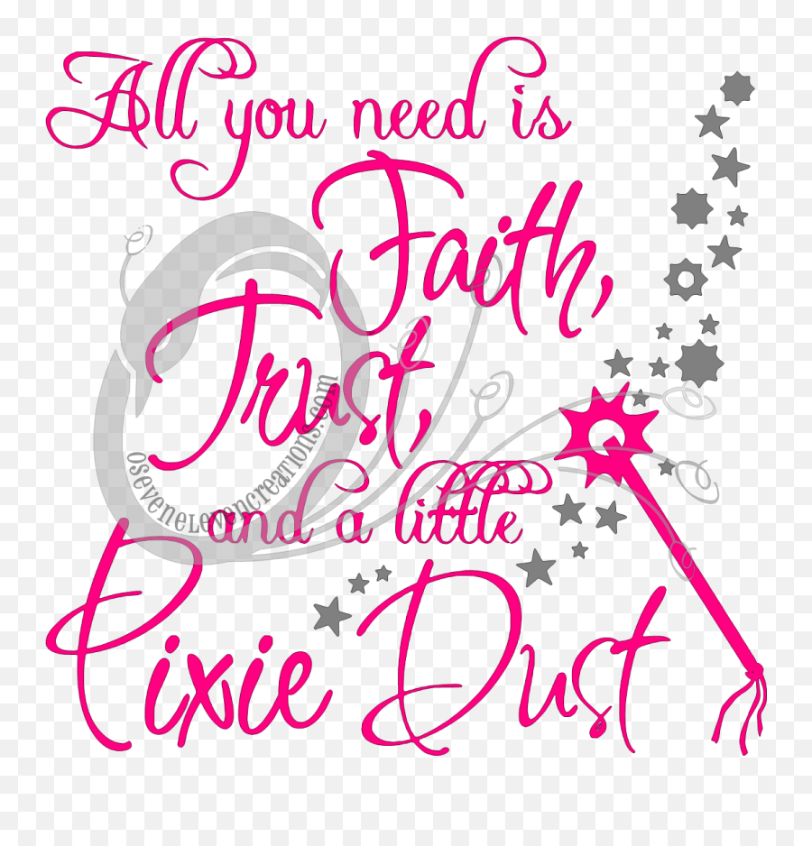 Pixie Dust Clipart - Girly Emoji,Faith Clipart