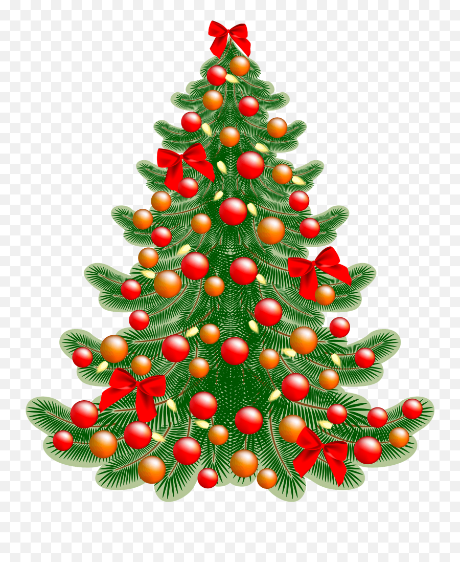 Christmas Tree Clipart - Christmas Tree Png Clipart Emoji,Christmas Tree Transparent