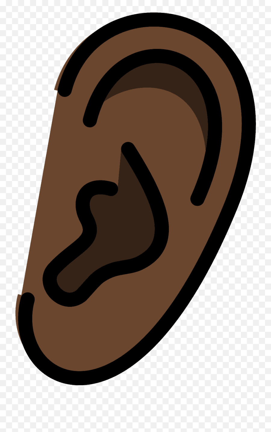 Ear Emoji Clipart Free Download Transparent Png Creazilla - Clip Art Brown Ear,Ear Png