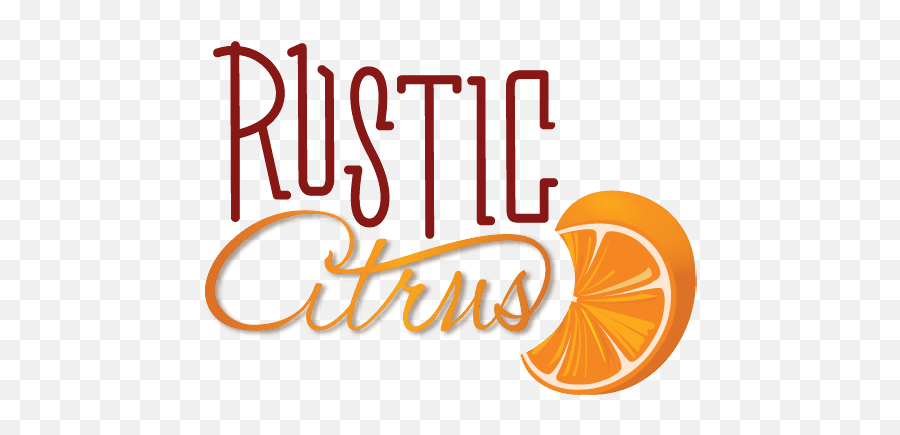 Rustic Citrus Emoji,Rustic Logo
