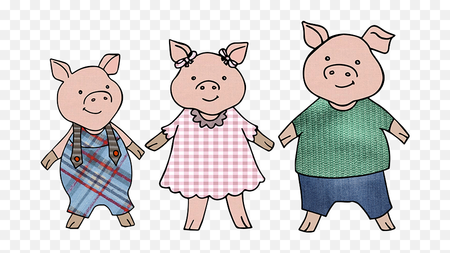 Three Pigs - Teacher Clipart Full Size Clipart 1329864 Emoji,Pigs Clipart