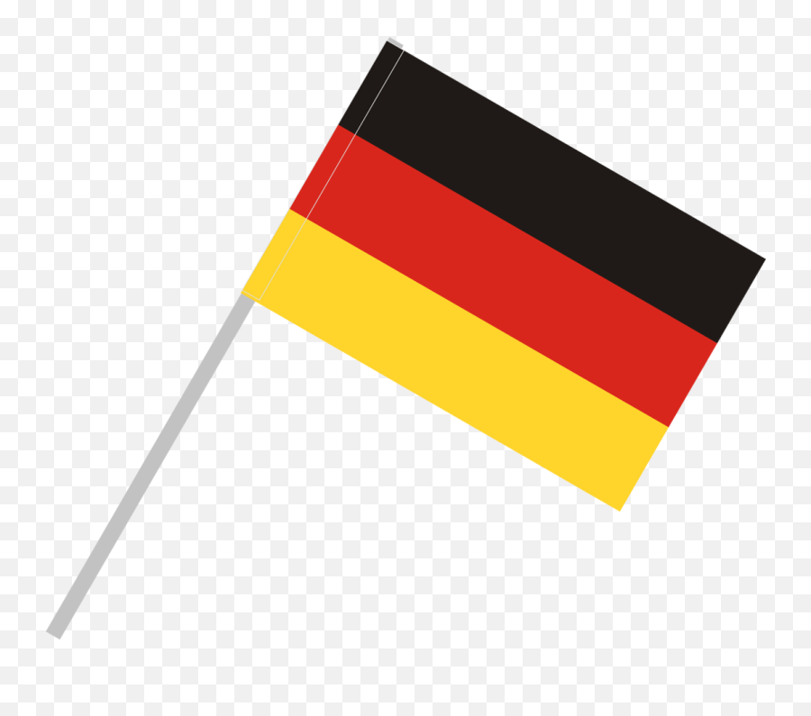 German Flag With Pole Transparent Png - German Flag On Pole Png Emoji,Flag Png