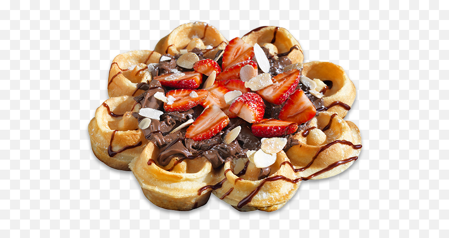 Strawberry Waffle - Waffles Con Nutella Png Emoji,Waffles Png