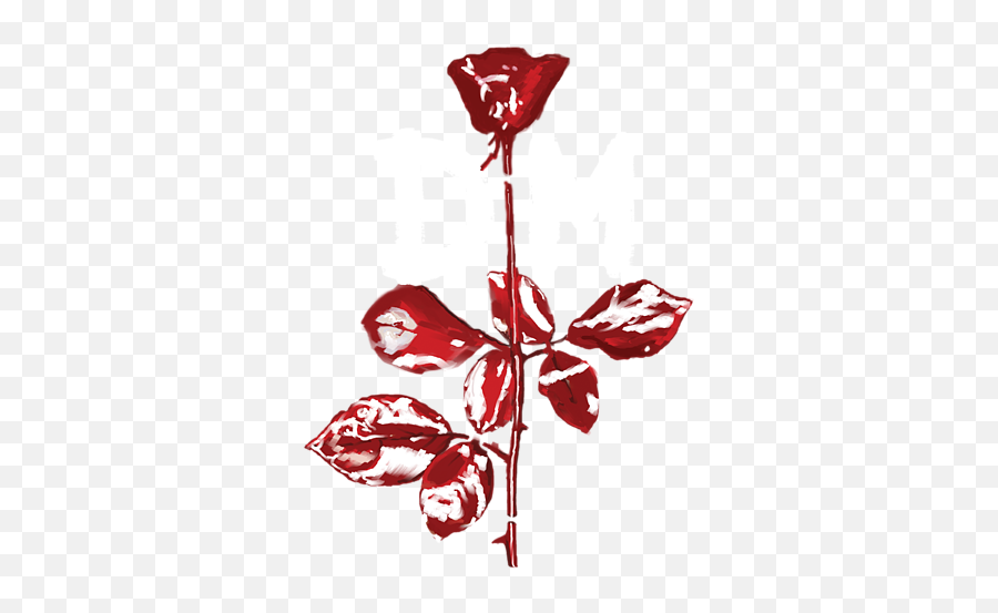 Dm Violator With Dm Logo Greeting Card - Depeche Mode Violator Rose Png Emoji,Dm Logo