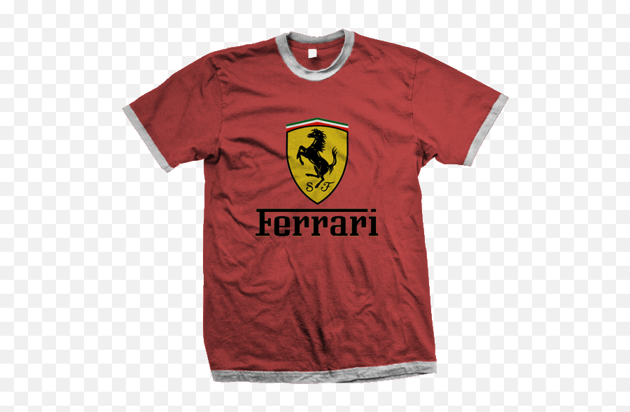 Ferrari - Captain America Head T Shirt Emoji,Ferari Logo