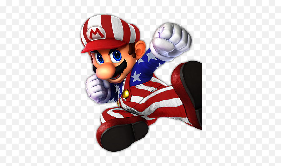 Super Smash Bros Ultimate Mario American Patriot Super - Mario Smash Ultimate Emoji,Super Smash Flash 2 Logo