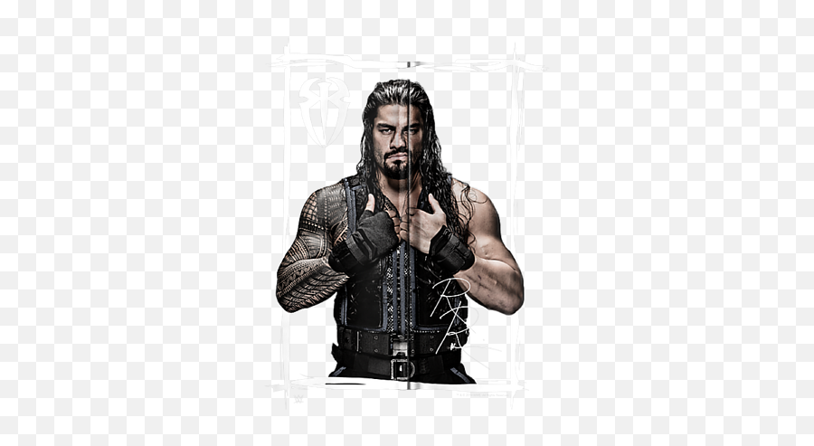 Wwe Roman Reigns Black White Puzzle For Sale By Andy Nguyen Emoji,Roman Reigns Transparent