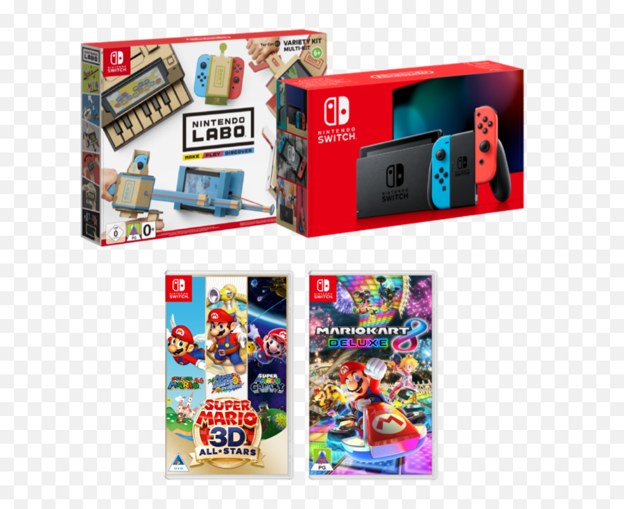 Nintendo Switch Labo And Super Mario Bundle U2013 Inland Finder Emoji,Nintendo Labo Logo