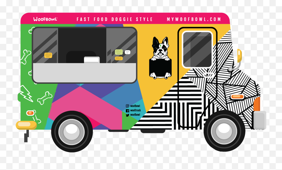 Woofbowltruckicon - Logo Food Truck Style Clipart Full Emoji,Food Truck Clipart