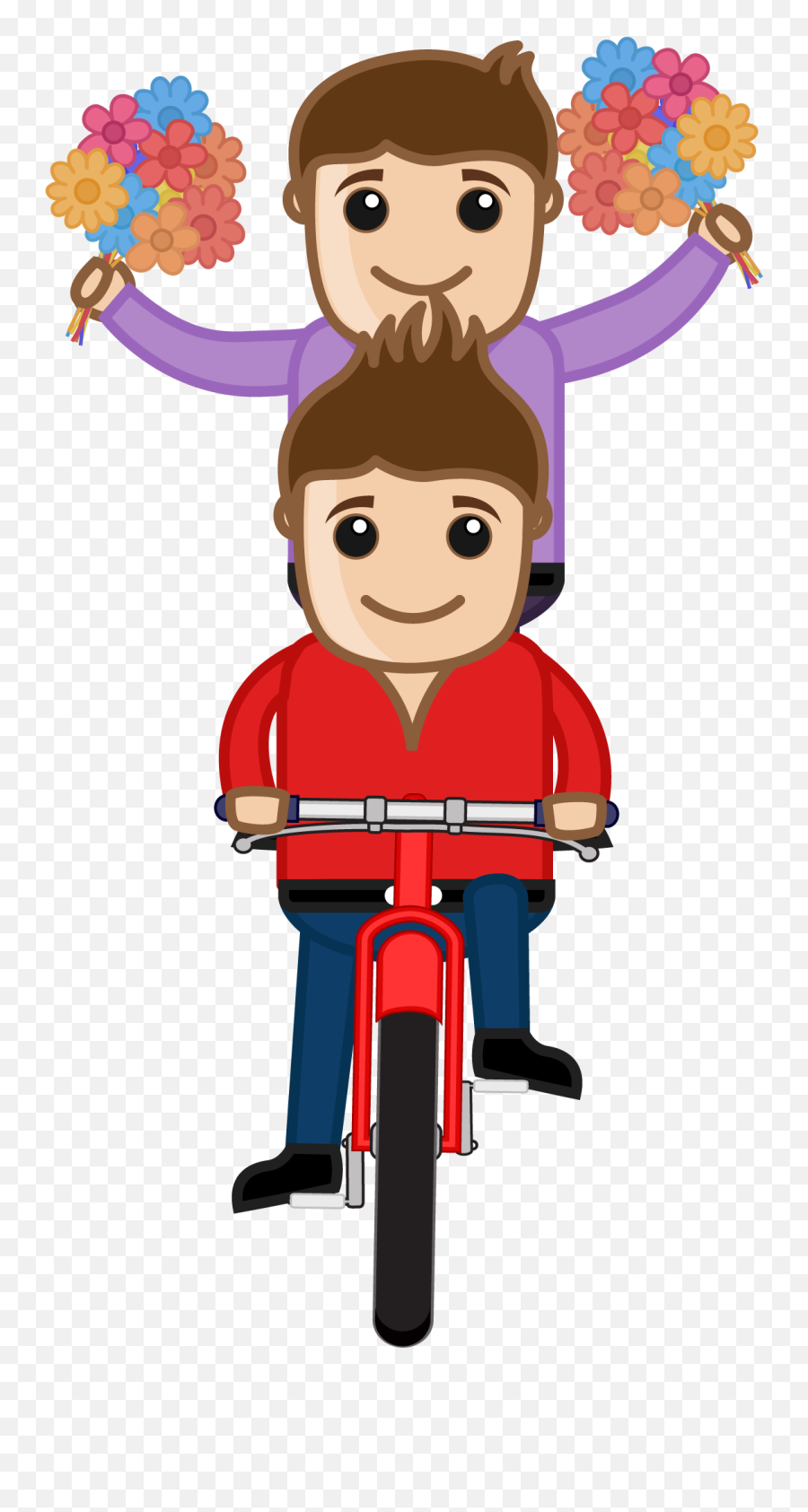 Bicycle Clip Art - Young Boy Riding A Bicycle Hands Holding Emoji,Ride Bike Clipart
