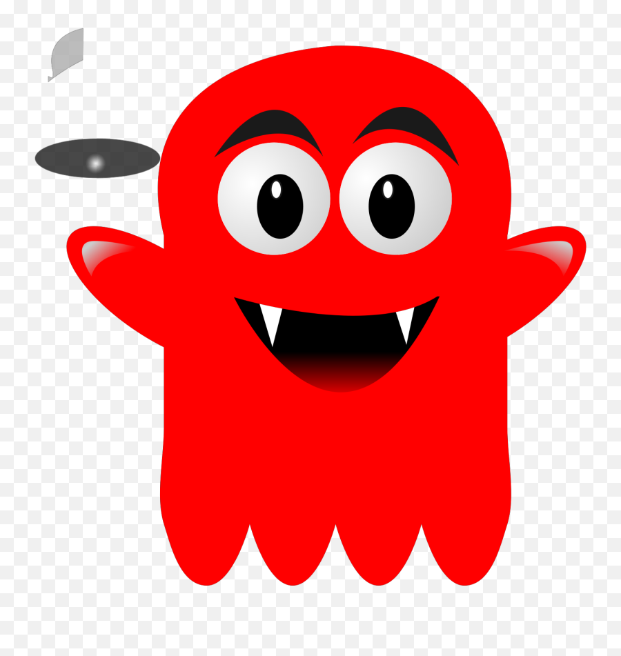 Red Glossy Ghost Svg Vector Red Glossy Ghost Clip Art - Svg Happy Emoji,Ghost Clipart